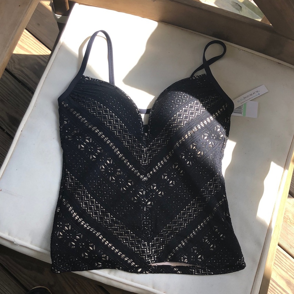 Black tankini top